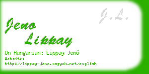jeno lippay business card