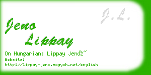 jeno lippay business card